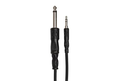 Hosa CMP-110 Mono Interconnect, 1/4 Inch TS to 3.5 mm TRS, 10 Feet - size: 10 Feet, style: 1/4