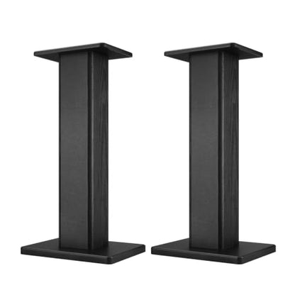 Universal Floor Black Speaker Stands, 22.64 Inch Surround Sound Stands Supports 150LB, Non-Slip Pads & Cable Ties, for Bookshelf Speaker,Satellite Speakers,Studio Monitors, Easy Installation