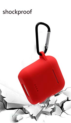 Protective Silicone Case Compatible with Tozo t6, Front LED Visible, Premium Accessory Shockproof tozo t6 Case Cover with Keychain. (Black) - color: Black