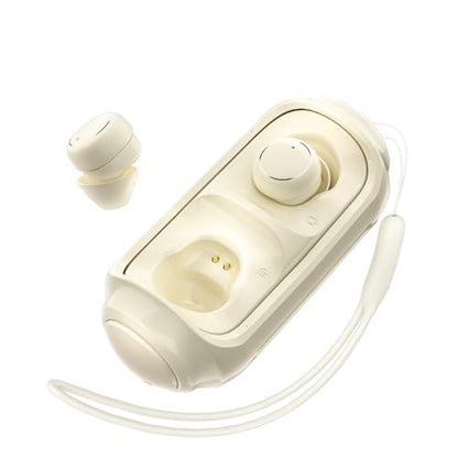 Mini Wireless Earbuds Bluetooth 6.0 in Ear Light-Weight Headphones,with 360-degree Rotating Charging case,ENC Noise Cancelling, Ergonomic Sport Headphone Headset for Gym/Running/Work(Khaki) - color: Khaki