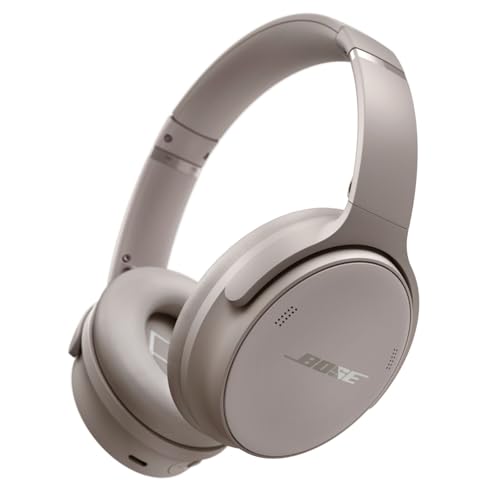 Bose QuietComfort Headphones - Wireless Bluetooth Headphones, Active Over Ear Noise Cancelling and Mic, USB-C Charging, Deep Bass, Up to 24 Hours of Playtime, Sandstone - color: Sandstone