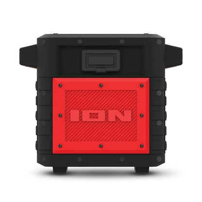 ION Tailgater Classic Portable Bluetooth Outdoor Speaker, Red | Water Resistant, Rechargeable Battery, Radio, USB Charging, Stereo Linking, App Control, for Parties and Outdoor Events - style: Tailgater Classic - Red