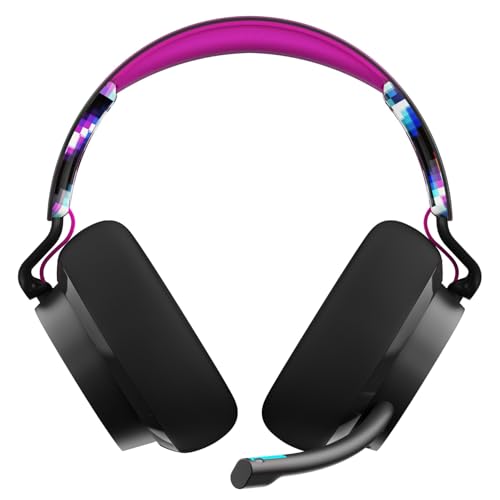 Skullcandy SLYR Pro Multi-Platform Wired Gaming Headset, Removable Mic, Lightweight Design, Ultra-Soft Memory Foam Ear Cushions, Mute and Volume Controls, PC, Xbox, PlayStation - Black Digi-Hype - color: Black Digi-Hype, style: SLYR Pro
