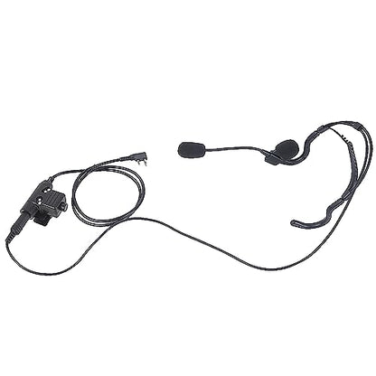Walkie Talkie Earpiece Behind The Head Over Ear Radio Headset Headphone with Boom Mic U94 PTT Compatible for Baofeng Kenwood UV-5R BF-F8HP 888S