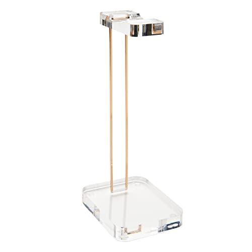 russell+hazel Acrylic Headphone Stand with Gold Hardware, Clear