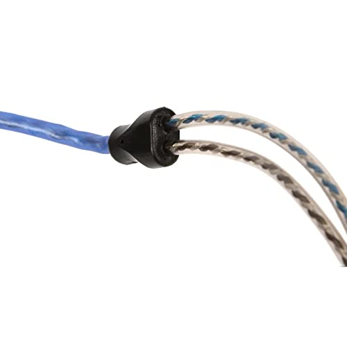 NVX® 6.56 ft (2 Meter) 2-Channel Car Audio RCA Audio Interconnect Cable | Oxygen Free Copper Twisted Pair V-Series with Shielded Noise Reduction and Split-tip Silver-Plated ends - size: 2 Channel-7 ft.