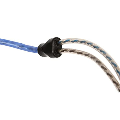 NVX® 6.56 ft (2 Meter) 2-Channel Car Audio RCA Audio Interconnect Cable | Oxygen Free Copper Twisted Pair V-Series with Shielded Noise Reduction and Split-tip Silver-Plated ends - size: 2 Channel-7 ft.