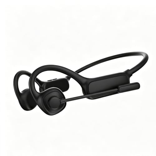 AYI Air Conduction Open Ear Headphones with 270° Rotating External Microphone Bluetooth Headset Smart ENC Call Noise Canceling Dual Device Pairing Ergonomic Fit for Office Driving Sports-Black - color: Over ear Headphone external Mic W3 Black