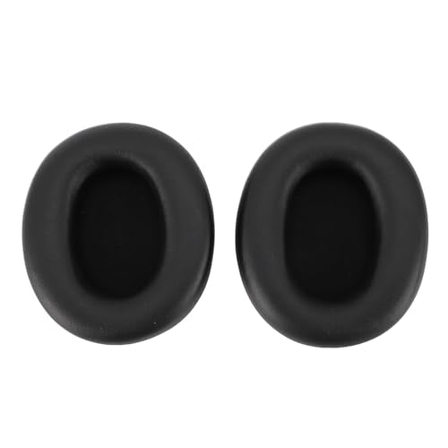 Earpads for 2, Protein Leather Memory Foam Replacement Ear Pads Soft and Stretchable with Noise Isolation Added Thickness