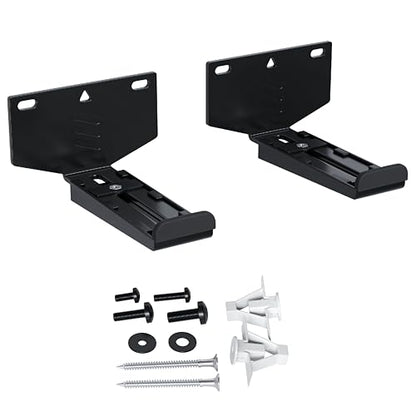 ECHOGEAR Soundbar Wall Mount for Speakers up to 20lbs, 3” Depth Adjustment | Universal soundbar mount installs to drywall or wood studs w/ all hardware included, bottom & rear mounted speaker compatible