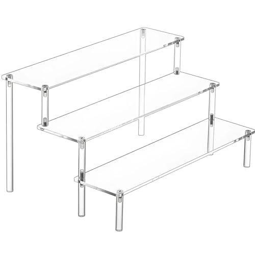 Hifi Amplifier Stand: 3-Tier Acrylic Audio Component Rack, Desktop Shelf