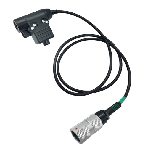 U94 Ptt System Push-to-Talk Button Compatible for Harris L3 Falcon Ⅲ RF-7800V-HH VHF Tactical Radio PRC152 Walkie Talkie(Military Wired)