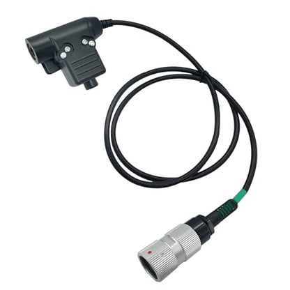 U94 Ptt System Push-to-Talk Button Compatible for Harris L3 Falcon Ⅲ RF-7800V-HH VHF Tactical Radio PRC152 Walkie Talkie(Military Wired)