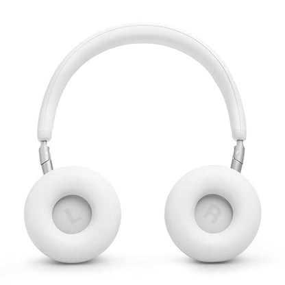 JBL Live 680NC - Noise Cancelling Headphones - White | JBL Signature Sound with Hi-Res Audio wired and wireless, True Adaptive Noise Cancelling 20, real time calibration - color: White