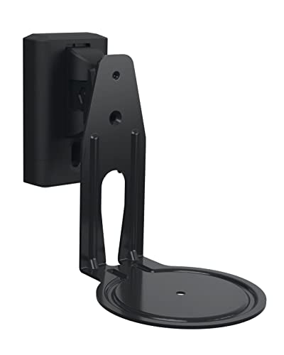 Sanus Single Black Speaker Mount for Sonos Era 100 - Swivel & Tilt, Easy 15-Minute Install - color: Black Single