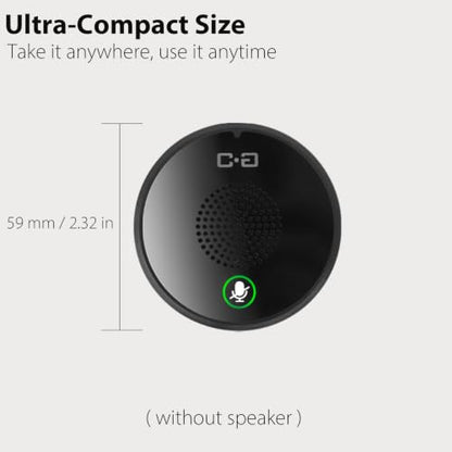 USB Conference Microphone for PC & Mobile Device, AI Noise Reduction | Plug-n-Play, One-Touch Mute, Omnidirectional Condenser Mic, for Video Conference/Online Class/Streaming/Zoom/Skype/Teams