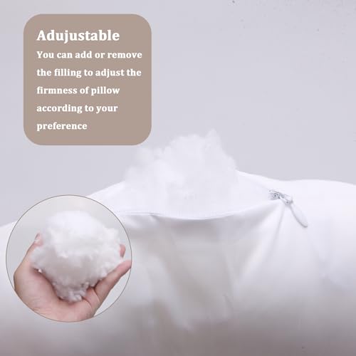 Cooling Ear Piercing Pillow with Hole for Cartilage Piercings, CNH Support - color: Light Brown Silk