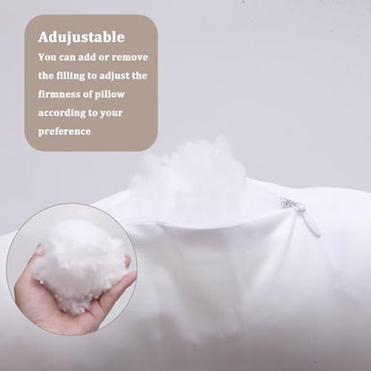 Cooling Ear Piercing Pillow with Hole for Cartilage Piercings, CNH Support - color: Light Brown Silk