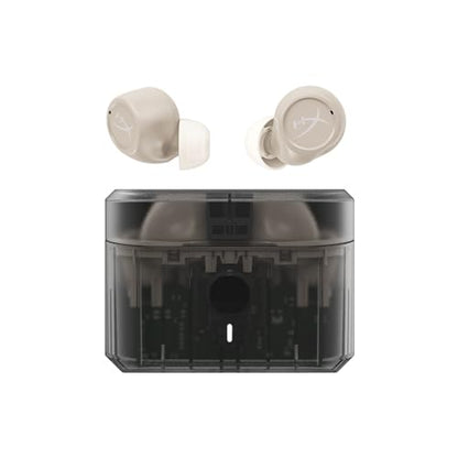 HyperX Cirro Buds Pro – True Wireless Earbuds, Active Noise Cancellation, ANC, Ambient Sound Mode, Low Latency, Bluetooth 5.2, IPX4, Fast Charge, PC, Nintendo Switch, Mobile - Tan - color: Tan