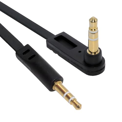AUX 3.5mm 3 Poles Audio Stereo Cable Ultra Slim Flat Extension Speaker Male to Male 90 Degree Right Angled 15cm - style: 3 Poles male to female