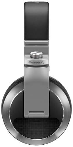 Pioneer DJ HDJ-X7 Professional Over-Ear DJ Headphones - Silver Bundle with Case, Stand, and Austin Bazaar Polishing Cloth - color: HDJ-X7, style: Silver
