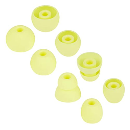 Replacement Eartips Earbud Rubber Tips Compatible with Powerbeats Pro Beats Wireless Earphone Headphones,4 Pairs(Yellow) - color: yellow