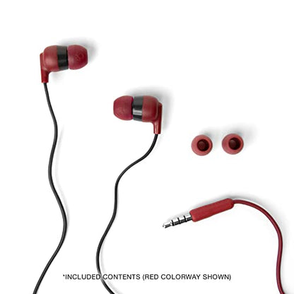 Skullcandy Ink’d+ Wired Earbuds with 3.5mm AUX Plug - Black | Noise Isolating Fit, Wired Connection, In-Line Microphone Call and Track Control, Ear Gel Sizes for Custom Fit, Travel Ready - color: Black