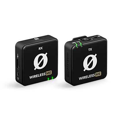 RØDE Wireless ME Ultra-compact Wireless Microphone System with Built-in Microphones, GainAssist Technology and 100m Range for Filmmaking, Interviews and Content Creation, Wireless ME | 2.4 GHz digital signal with GainAssist for cameras, computers and smar