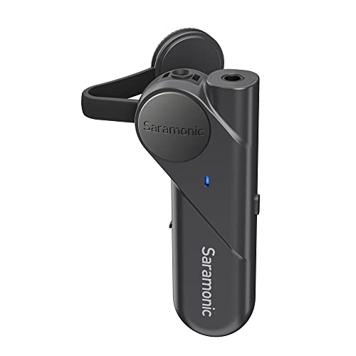 Saramonic BTW | Wireless Bluetooth Clip-On Microphone with 3.5mm Headphone Out & Noise Reduction for Computers, Smartphones, Tablets & More
