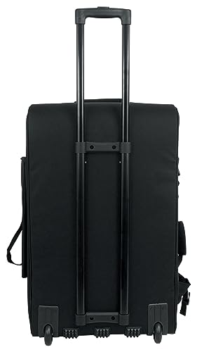 Rockville SB15 V2 Rolling Travel Bag for 15" DJ PA Speakers and Stands | Wheels and Retractable Handle, Stand Pocket, Semi-Rigid Foam Protection, Dual Lockable YKK Zippers, Water-Resistant - size: 15"