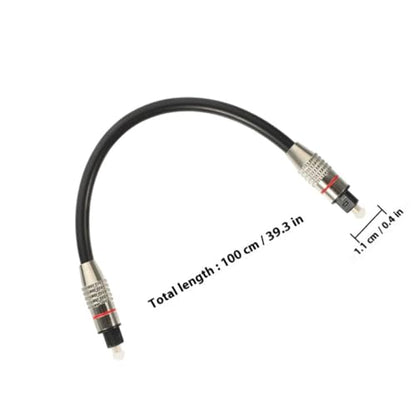 Digital Optical Audio Cable for Tv and Home Theater Setup Impact-Resistant PVC Fiber Audio Cable Replacement 1 Meter Easy to Store