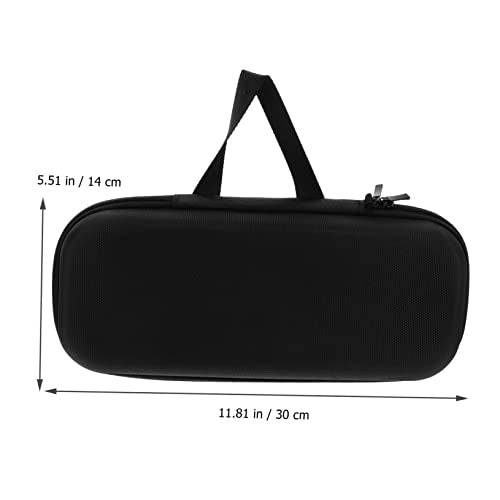 Portable Microphone Bag Protective Case Drop Resistant Small with Mesh Pocket for Mic and Digital Accessories Durable Shockproof Dustproof Carrying Handbag for Travel and Storage