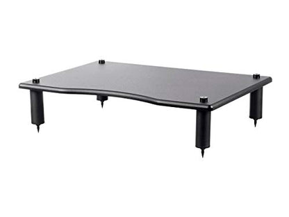 Monolith 124795 Amplifier/Component Stand, 23.8 x 16.7 x 4.7 Compatible with Bose, Polk, Sony, Yamaha, Pioneer & Others, Black