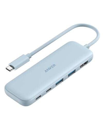 Anker USB C Hub, 5-in-1 USBC to HDMI Splitter with 4K Display - color: Blue