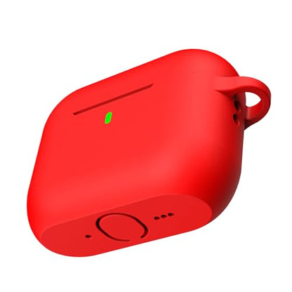 Shockproof Silicone Cover for Wireless Earbuds Case Shell with AntiScratch Protections Nonslip Grip Protector - color: Light Gray