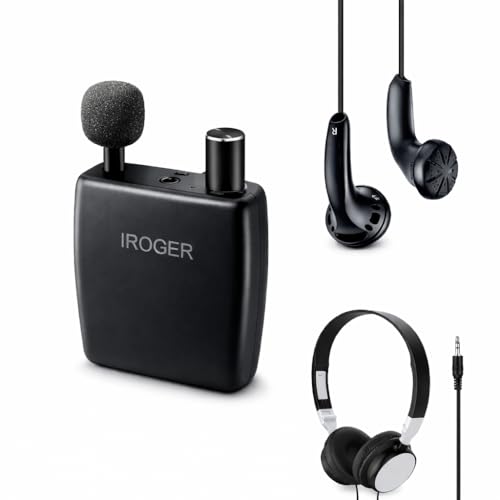 Hearing Amplifier for Seniors, Personal Sound Amplifier, Smart Auto-Gain, Directional Microphone, Rechargeable Battery, Headphones & Earbuds Included