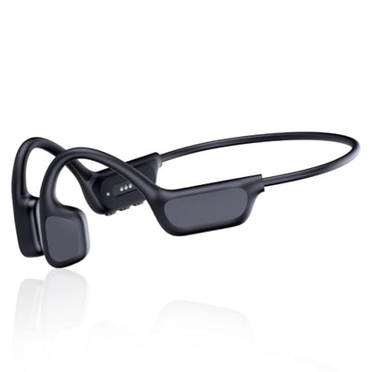 Bone Conduction Headphones, Bluetooth 6.0 Earbuds Secure Fit for Running and Fitness (Black)