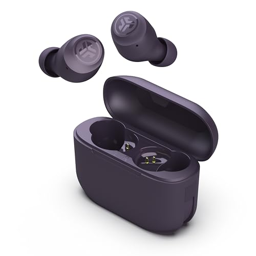 JLab Go Air Pop+ True Wireless Earbuds, in Ear Headphones, Bluetooth Earphones, 35H Playtime Ear Buds, Bluetooth Earbuds with Microphone, USB-C Charging Case, Dual Connect, EQ3 Sound, Violet | Wireless Earphones, IP55 True Wireless Earbuds with Microphone