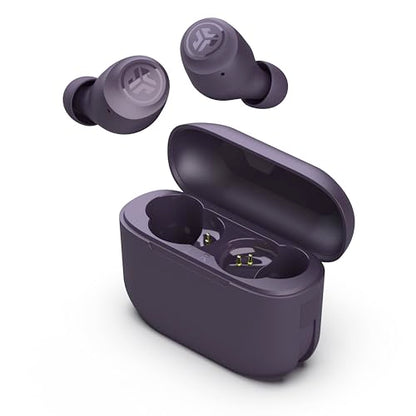 JLab Go Air Pop+ True Wireless Earbuds, in Ear Headphones, Bluetooth Earphones, 35H Playtime Ear Buds, Bluetooth Earbuds with Microphone, USB-C Charging Case, Dual Connect, EQ3 Sound, Violet | Wireless Earphones, IP55 True Wireless Earbuds with Microphone