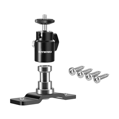T-Shape Camera Wall Mount with 1/4" Screw and 5/8" Stud | Adjustable metal bracket for wall or ceiling use with cameras, monitors, speakers, CCTV, lights and VR base stations. - style: T Shape Wall Mount