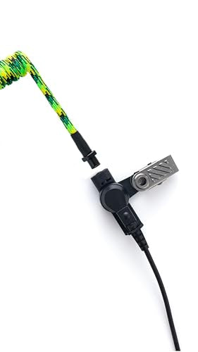 Acoustic Coil Tube Replacement Braided Nylon for Radio Earpiece Comfortable Walkie Talkie - color: DF/CTB-15