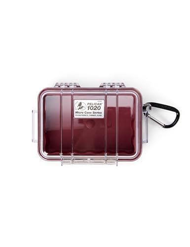 Pelican 1020 Micro Case (Red/Clear) - color: Red/Clear