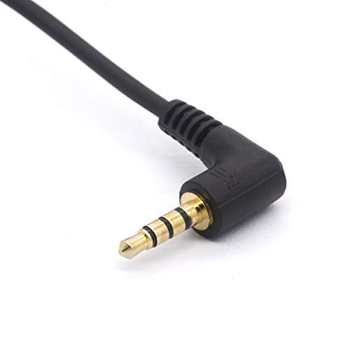 Coiled AUX Cable 3.5mm Audio Cable (- 1.5m/5Feet) | Plug Spring 4-Conductor Aux Stereo Extension Cord for Headphones iPad, iPhone, iPod, Mp3, Mp4, Tablets, Car, Echo Dot