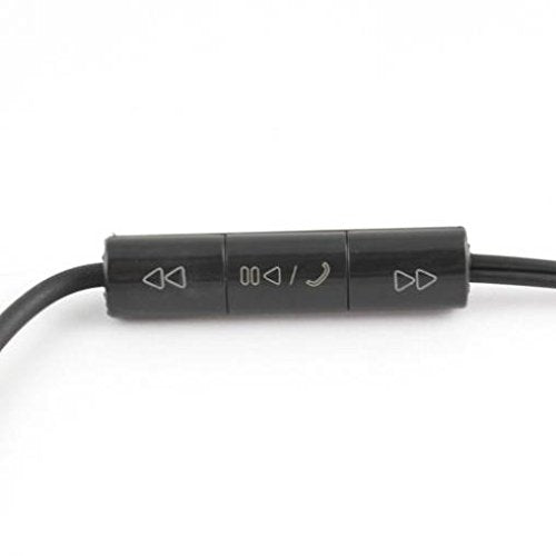 LG K20 V Compatible Headset 3.5mm Hands-free Earphones Mic Dual Earbuds Headphones Earpieces Stereo Wired [Black]