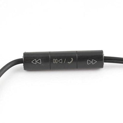 LG K20 V Compatible Headset 3.5mm Hands-free Earphones Mic Dual Earbuds Headphones Earpieces Stereo Wired [Black]