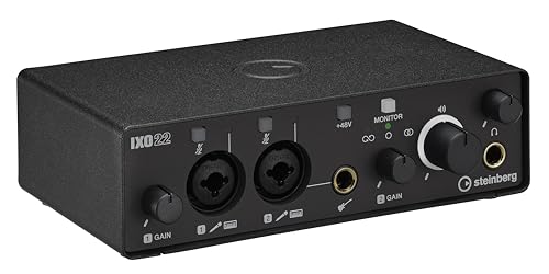 Steinberg IXO22 2x2 USB 2.0 24-Bit/192kHz Audio Interface With Cubase AI, Cubasis LE and Steinberg Plus Software - color: Black, style: IXO22