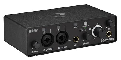 Steinberg IXO22 2x2 USB 2.0 24-Bit/192kHz Audio Interface With Cubase AI, Cubasis LE and Steinberg Plus Software - color: Black, style: IXO22