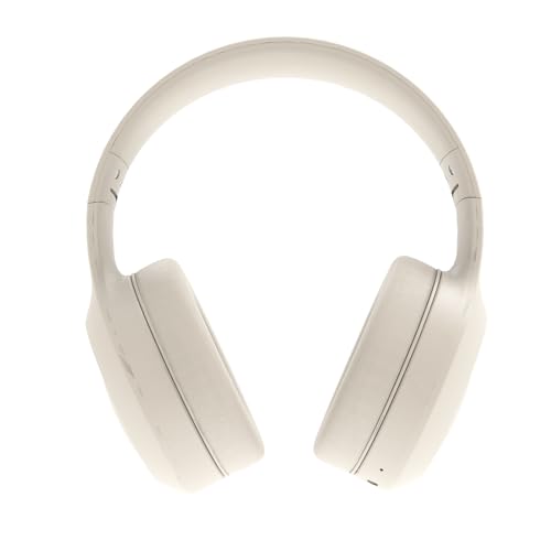 Bingozones Beige Noise Cancelling Headphones Wireless,Bluetooth Headphones Over Ear, Wireless Headsets with Mic,60H Playtime,Deep Bass Memory Foam Ear Cups,Lightweight for Travel,Home,Gym
