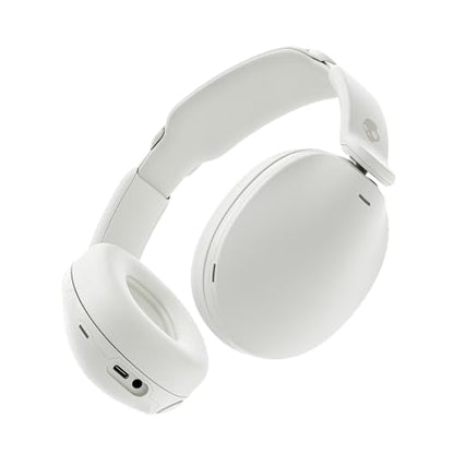 Skullcandy HESH 360 - Bone | 100시간 배터리, 소음 차단 핏, 납작하게 접을 수 있는 디자인, 마이크, 맞춤형 사운드, 여행, 공부, 체육관 - color: 뼈.