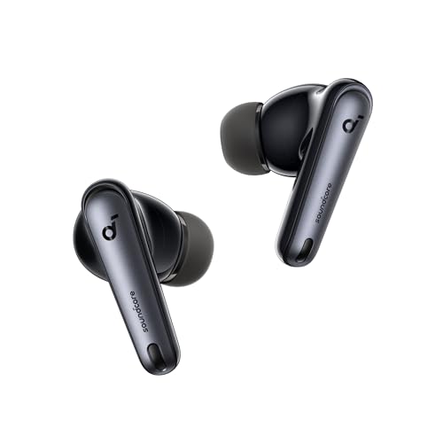 Soundcore by Anker Liberty 4 NC Wireless Earbuds | 98.5% Noise Reduction, Adaptive Noise Cancelling to Environment, Hi-Res Sound, 50H Battery, Wireless Charging, Bluetooth 5.3 - color: Black